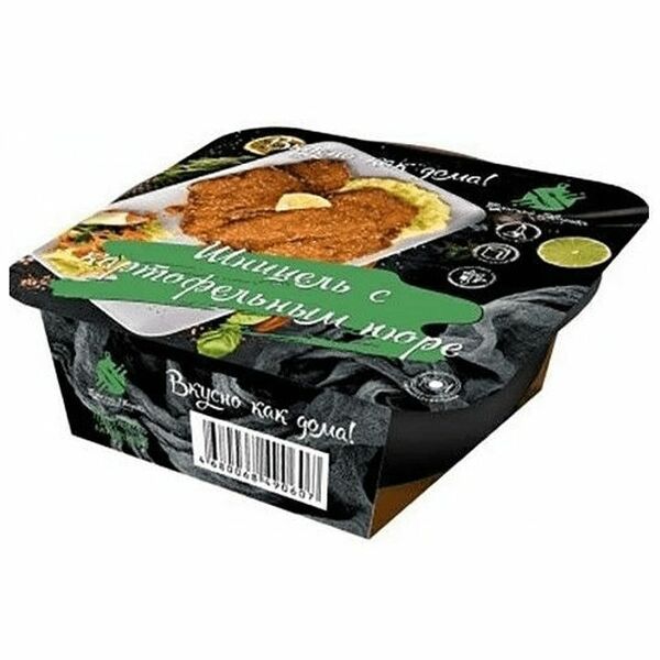 Шницель из курицы с картофельным пюре Тульский дворик 