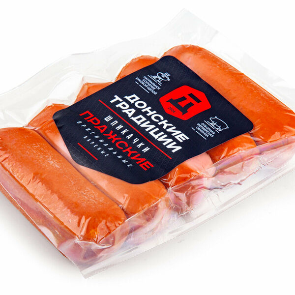 Шпикачки Пражские ТМ Донские традиции 500г