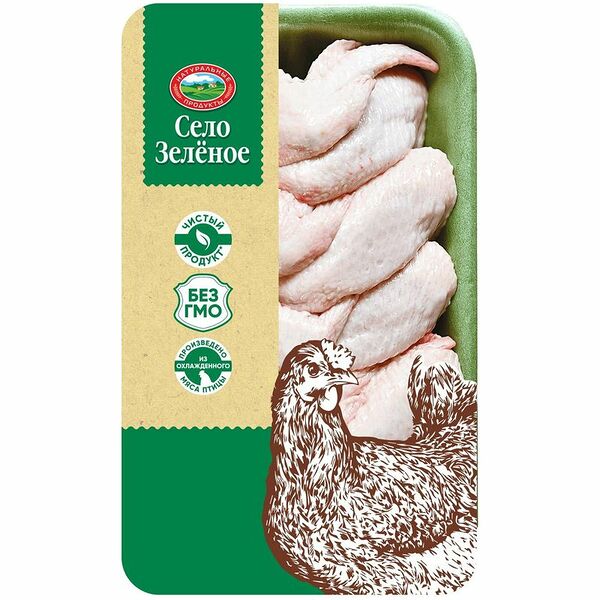 Крылья цыплят-бройлера Село Зелёное охлаждённые