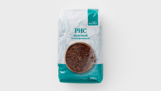 Рис красный нешлифованный