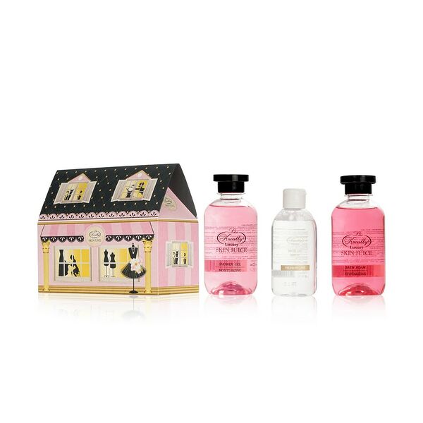 Женский набор Liss Kroully NP-1806 (гель для душа увлажняющий 270 мл, пена для ванн восстановление 270 мл, мицеллярная вода для лица 130 мл)