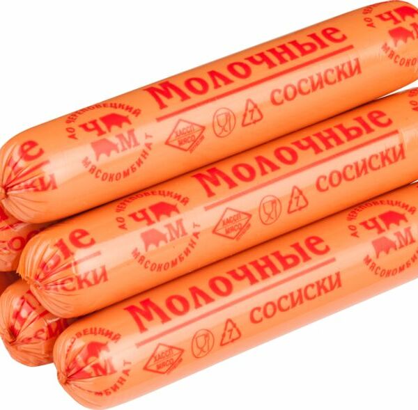 Сосиски Череповецкий МК молочные 300г