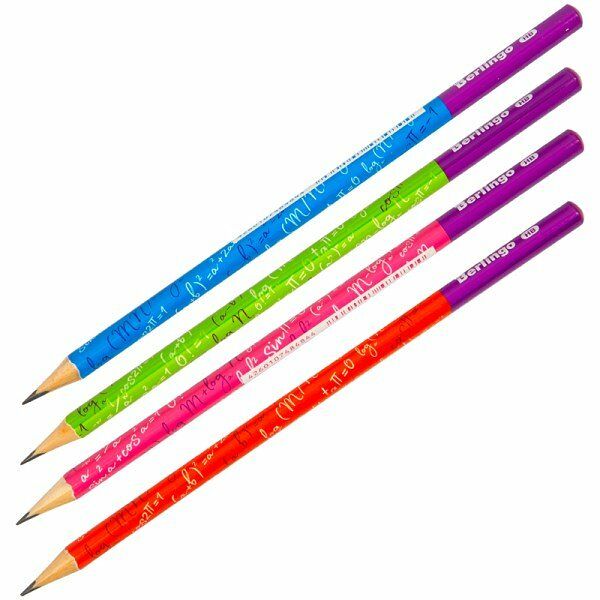 Карандаш чернографитный Doudle Color HB трехгранный, 72 шт ТМ Berlingo (Берлинго)