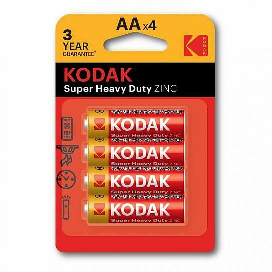 Батарейки солевые Kodak AA 4 шт