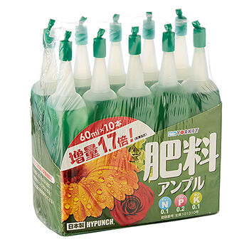 Удобрения YORKEY минеральное для активизации роста и цветения декоративных растений всех видов 60мл х 10шт., Япония