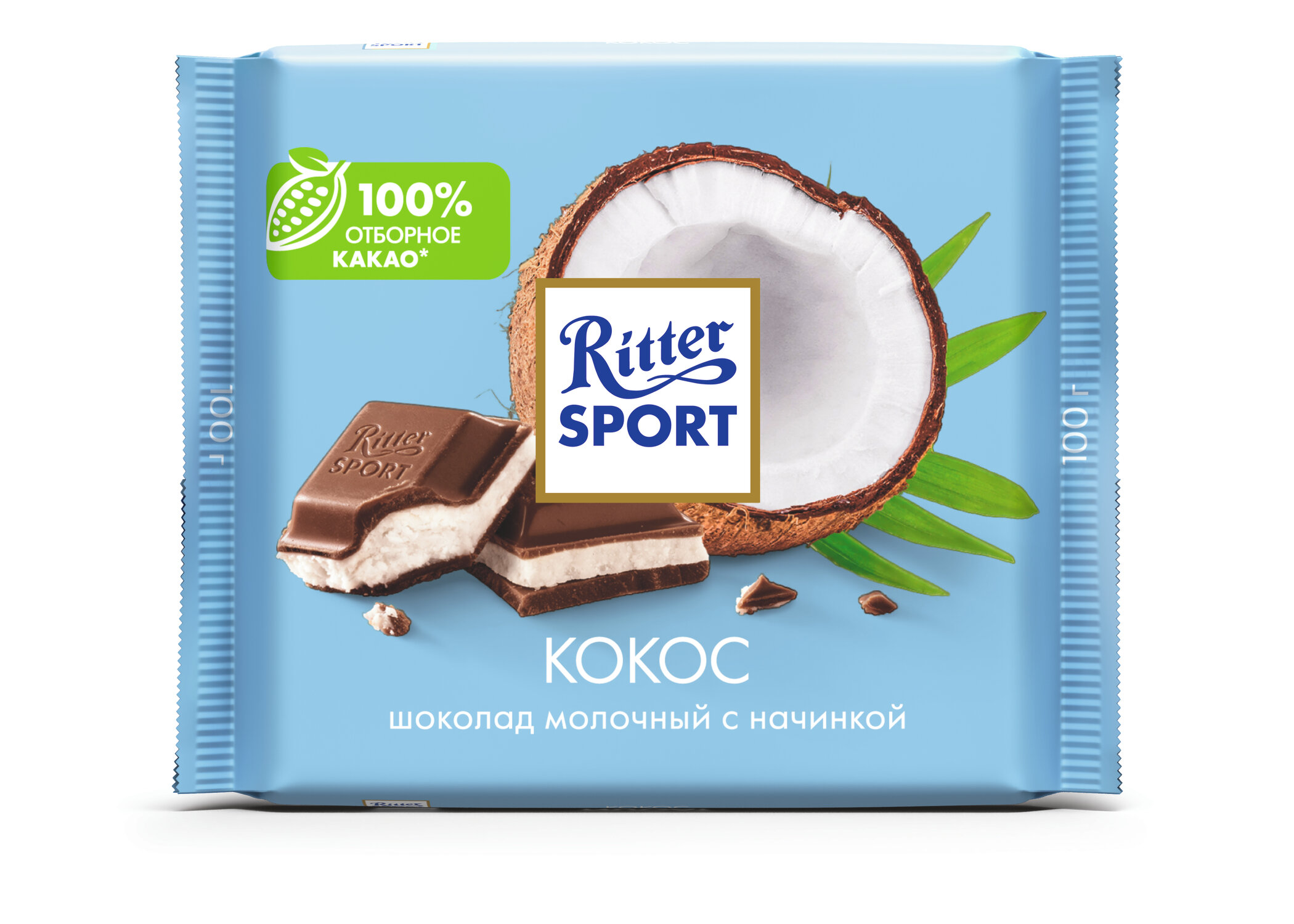 

Шоколад молочный Ritter Sport Кокос 100 г