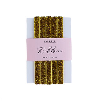 Лента глиттерная Paperie Gold glitter, Китай