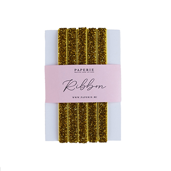 

Лента глиттерная Paperie Gold glitter, Китай