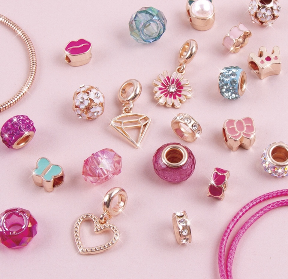 

Набор «Создай свои браслеты. Розовое сияние», Make It Real, Китай