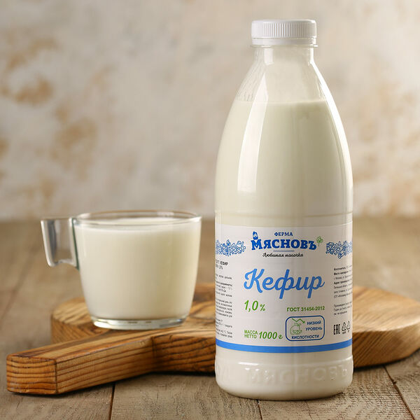 Кефир 1% гост МясновЪ Ферма
