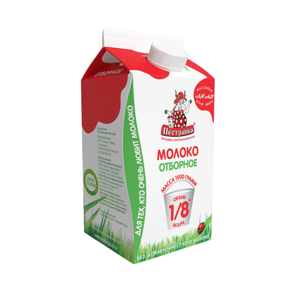 Молоко Пестравка пастеризованное, 6%