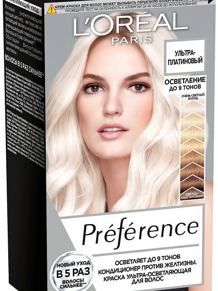 Осветлитель для волос Loreal Paris Preference Ультра-платиновый