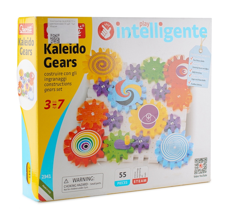 

Конструктор Quercetti с шестеренками 55 дет. 3+ quercetti & C.S.p.A. 1шт Италия