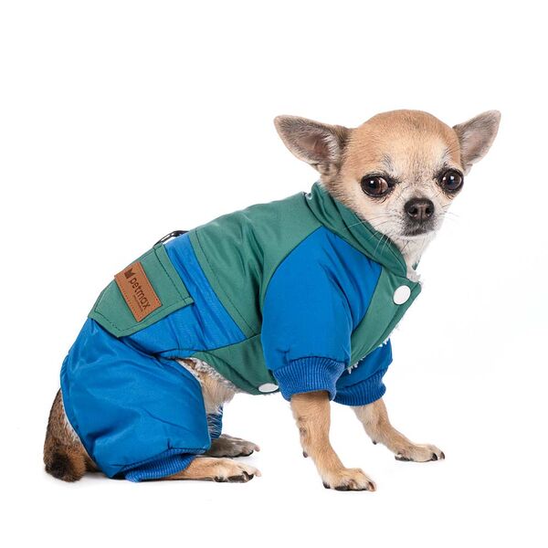 Комбинезон для собак L голубой (унисекс)