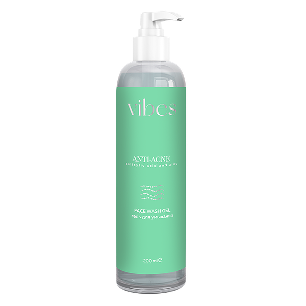 Гель Vibes Anti-acne 200 мл салициловая кислота и цинк
