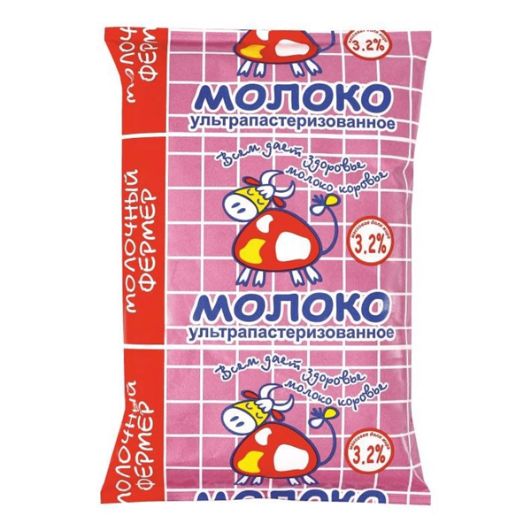 Молоко Молочный Фермер ультрапастеризованное, 3.2%