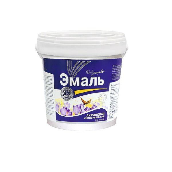 Эмаль акриловая универсальная РАДУГАМАЛЕР, бежевая, 0,9 кг