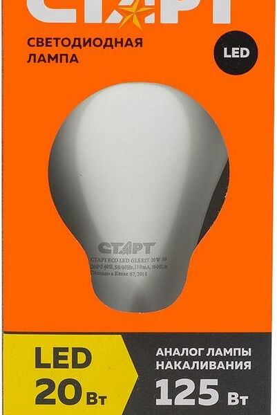 Светодиодная лампа Старт ECO LEDGLS E27 20W 30
