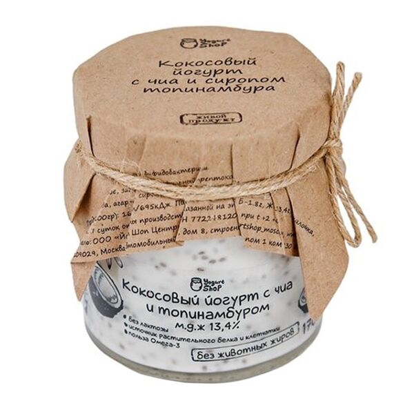 Йогурт Yogurt Shop кокосовый с чиа и топинамбуром 17%