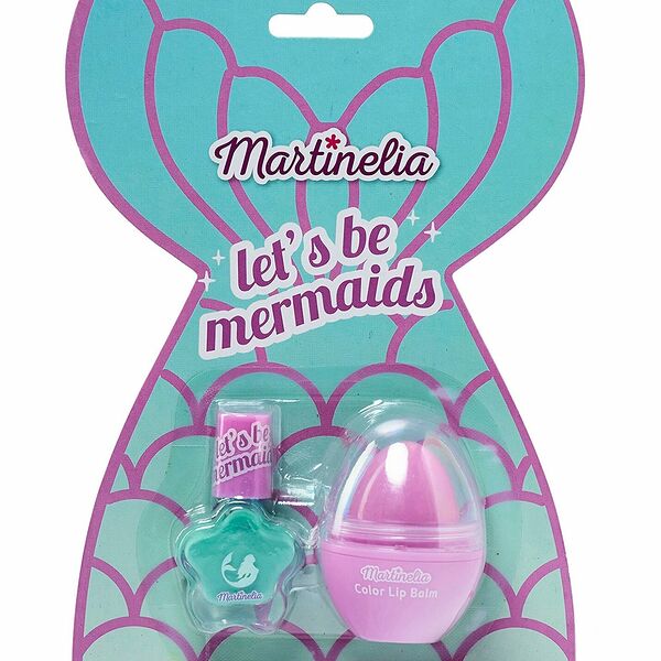 Набор Русалочка дет. MARTINELIA  (Лак для ногтей 1х2 мл + Бальзам для губ 1х4 г)