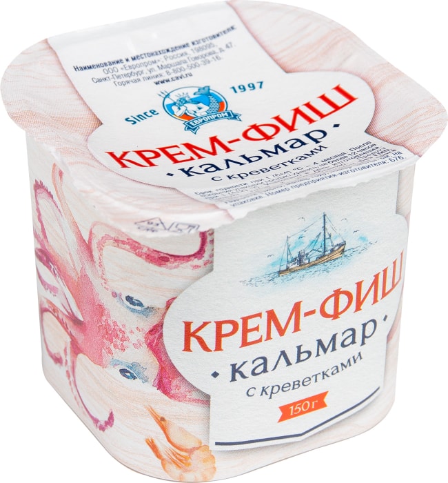 

Паста Европром Крем-фиш кальмар с креветками 150 г