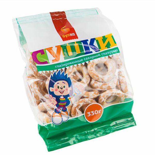 Сушки Булко Малютка с сахарной глазурью, 30г