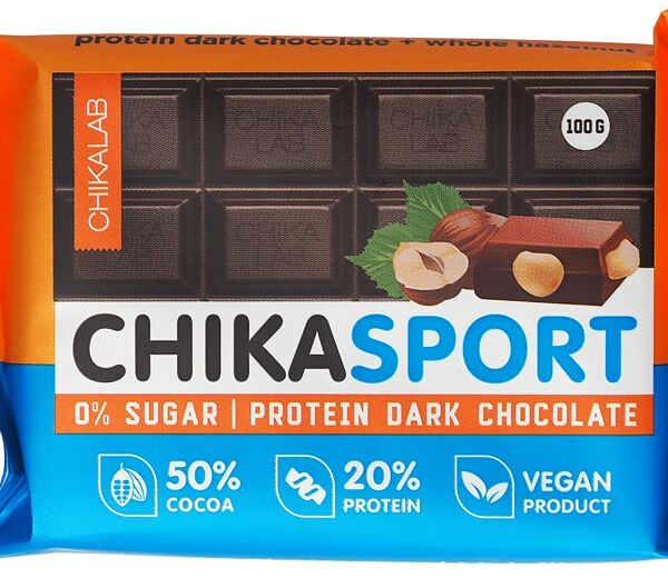 Шоколад Chikalab  темный с фундуком 100г