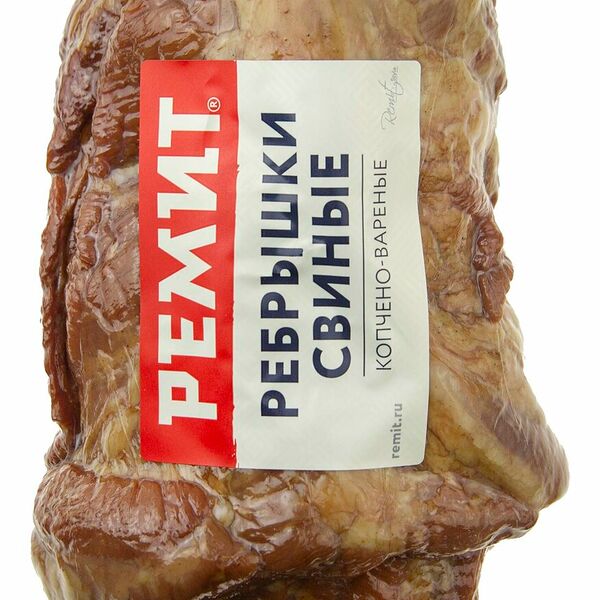 Ребрышки свиные копчено-вареные ТМ Ремит