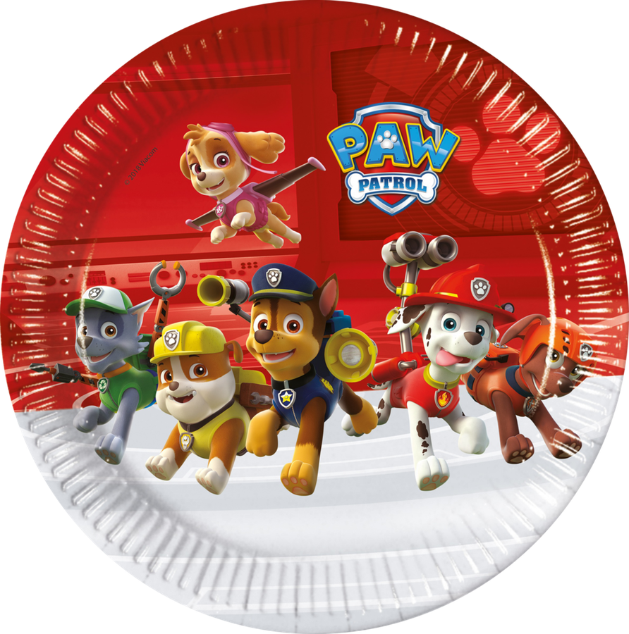 

Тарелки одноразовые PROCOS Paw Patrol d=23см бумажные Арт. 89774, 8шт