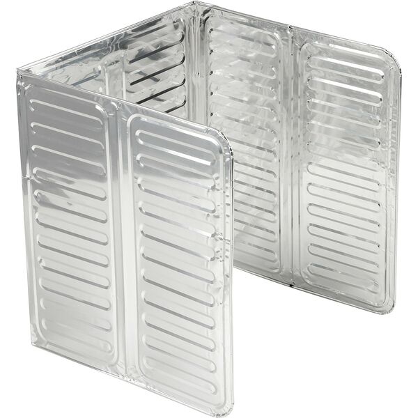 Экран защитный для плиты Gusto, 32.5х84 см, алюминий