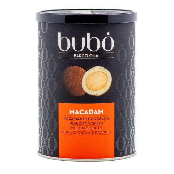 Орех макадамия Bubo в белом шоколаде и какао пудре