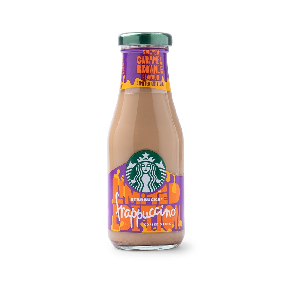 

Напиток молочно-кофейный Frappuccino со вкусом солёной карамели и брауни, Starbucks, 250 мл, Дания