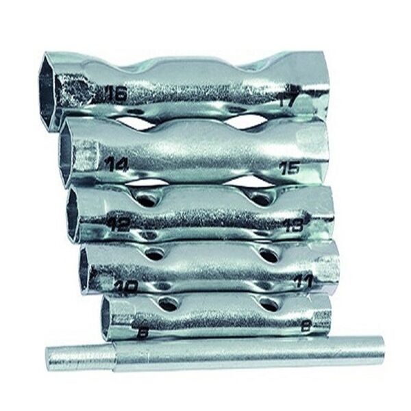 Набор ключей-трубок торцевых, 8 х 17 мм, вороток, сталь, 6 предметов (Hobbi) (уп.)
