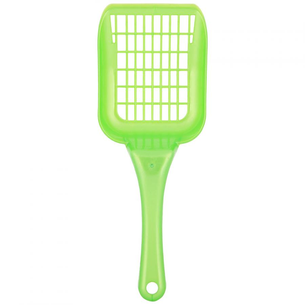 Совок для кошачьего туалета HOMECAT сетчатый, зеленый/перламутр, 26.5х10 см