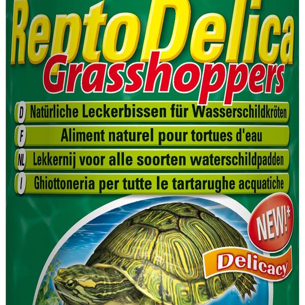 Tetra ReptoDelica Grasshoppers лакомство для водных черепах (кузнечики)