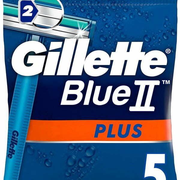 Бритва Gillette Blue II Plus одноразовая, 5шт
