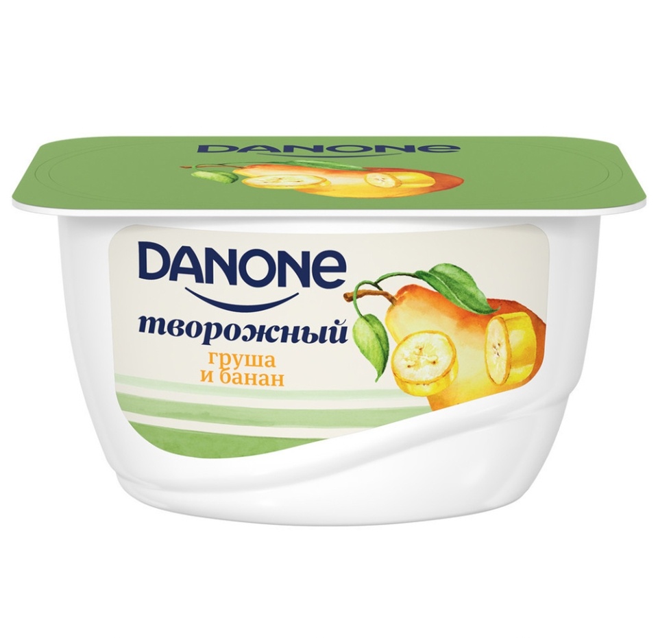 

Продукт творожный Danone Груша, банан 3,6% без змж 130 г