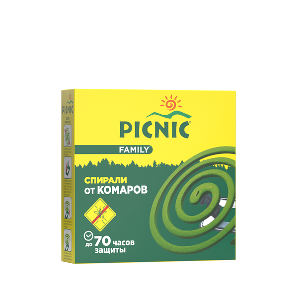 Спирали от комаров Picnic Family, 10 шт  