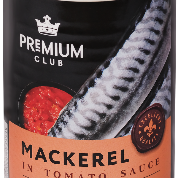 Макрель PREMIUM CLUB в томатном соусе, кусочки, 425г