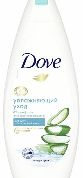 Гель для душа Dove Увлажняющий уход Алоэ-вера и березовый сок, 250 мл