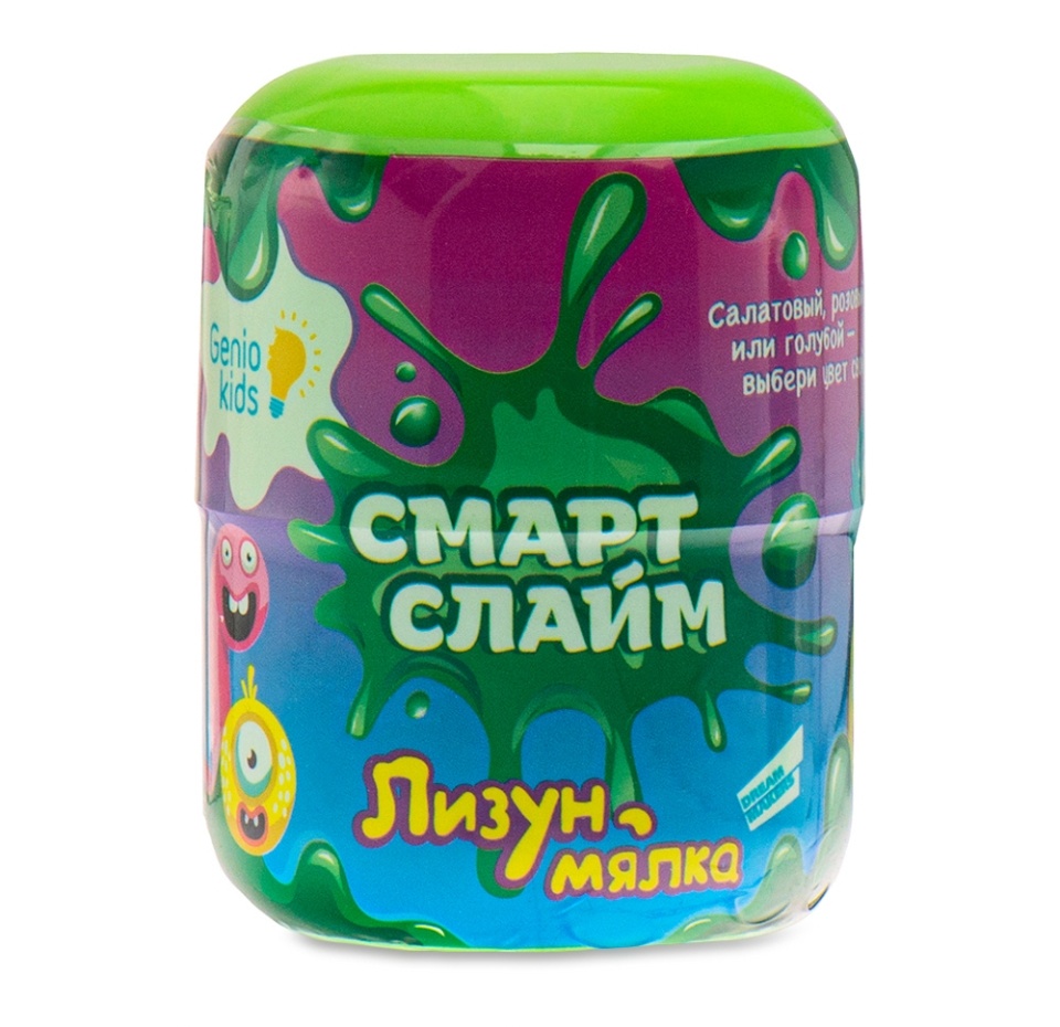 

Игрушка Genio Kids лизун-мялка 1 шт цвет в ассортименте