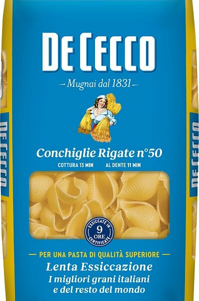 Макароны De Cecco Conchiglie Rigate №50 250г