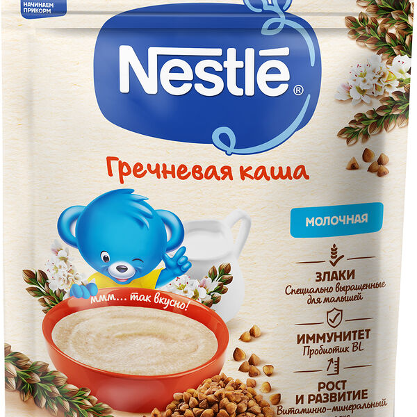 Каша молочная Nestle гречневая с 4 месяцев детская 200г