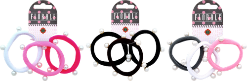 

Резинки для волос SWEETORNAMENT Florale, в ассортименте, Арт. NFB1-07, 3шт