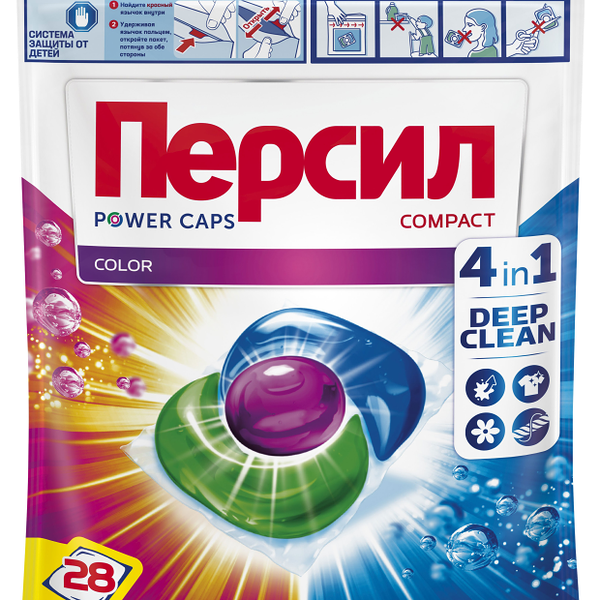Капсулы для стирки Persil 4 in 1 Color, 28 шт