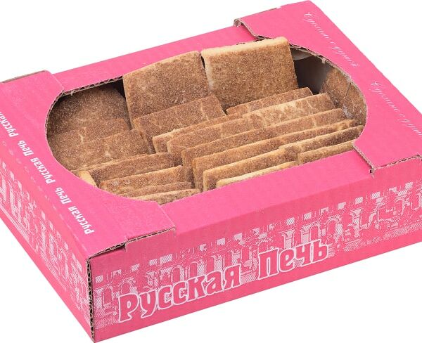 Печенье Русская Печь Ромбики с корицей 700г