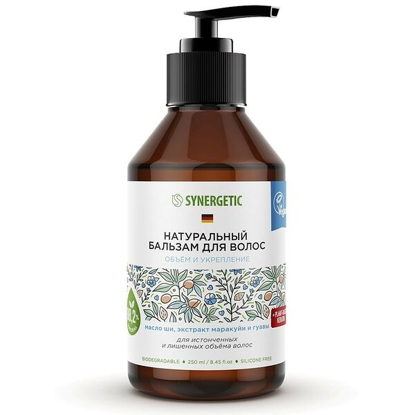 Бальзам для волос Synergetic Объём и Укрепление волос, 250 мл