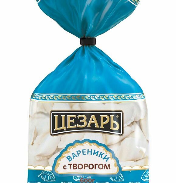 Вареники Цезарь с творогом