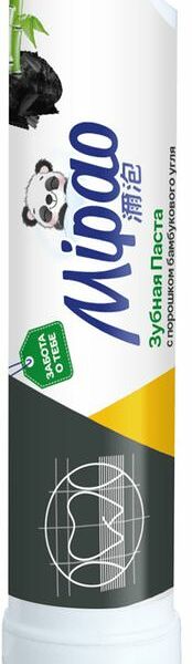 Зубная паста Mipao с порошком бамбукового угля 80г