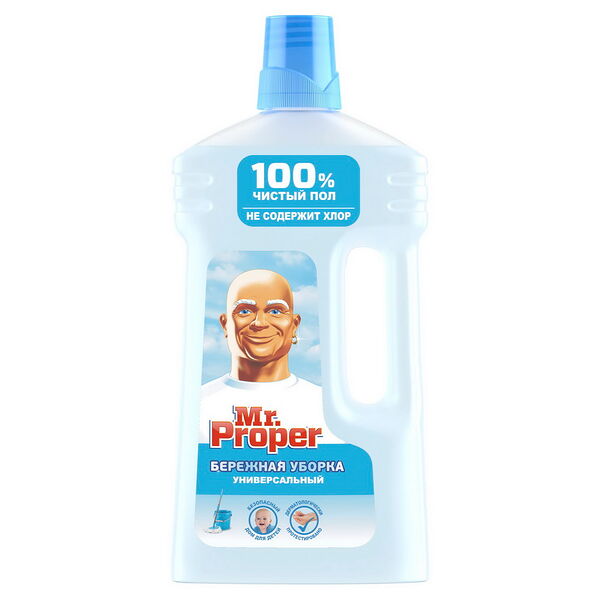 MR PROPER Моющая жидкость для полов и стен  Бережная уборка 1л